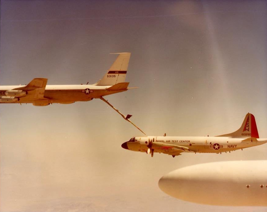 P-3 Orion Aerial Refueling Testing KC-135 boom receptacle Edwards AFB Flight Test (20)